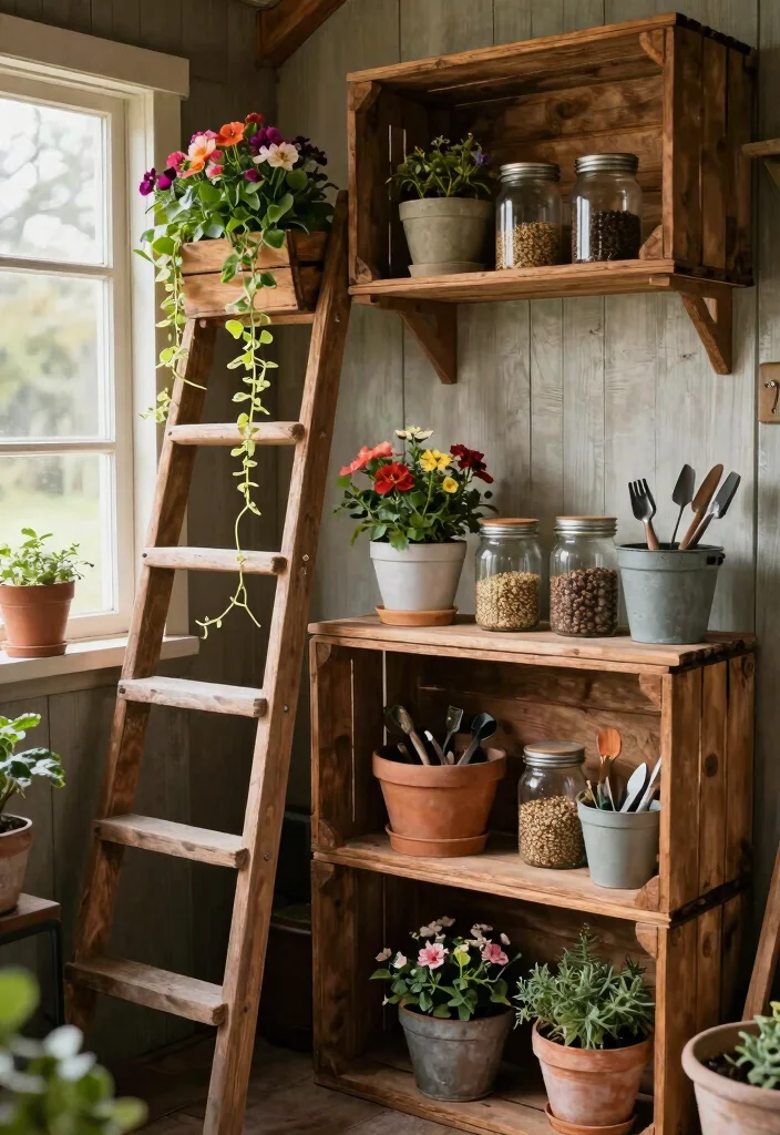 13 Functional Garden Potting Shed Ideas Plant Lovers Only 5. Upcycled Garden Shed Dcor 0