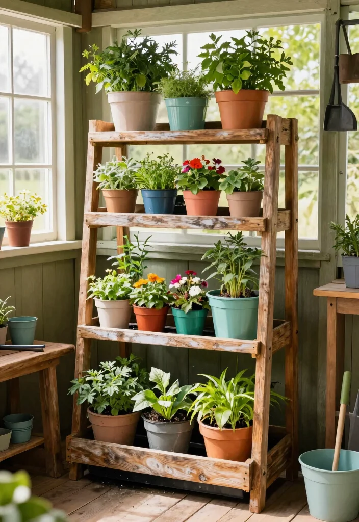 13 Functional Garden Potting Shed Ideas Plant Lovers Only 6. Compact Vertical Garden Frame 0