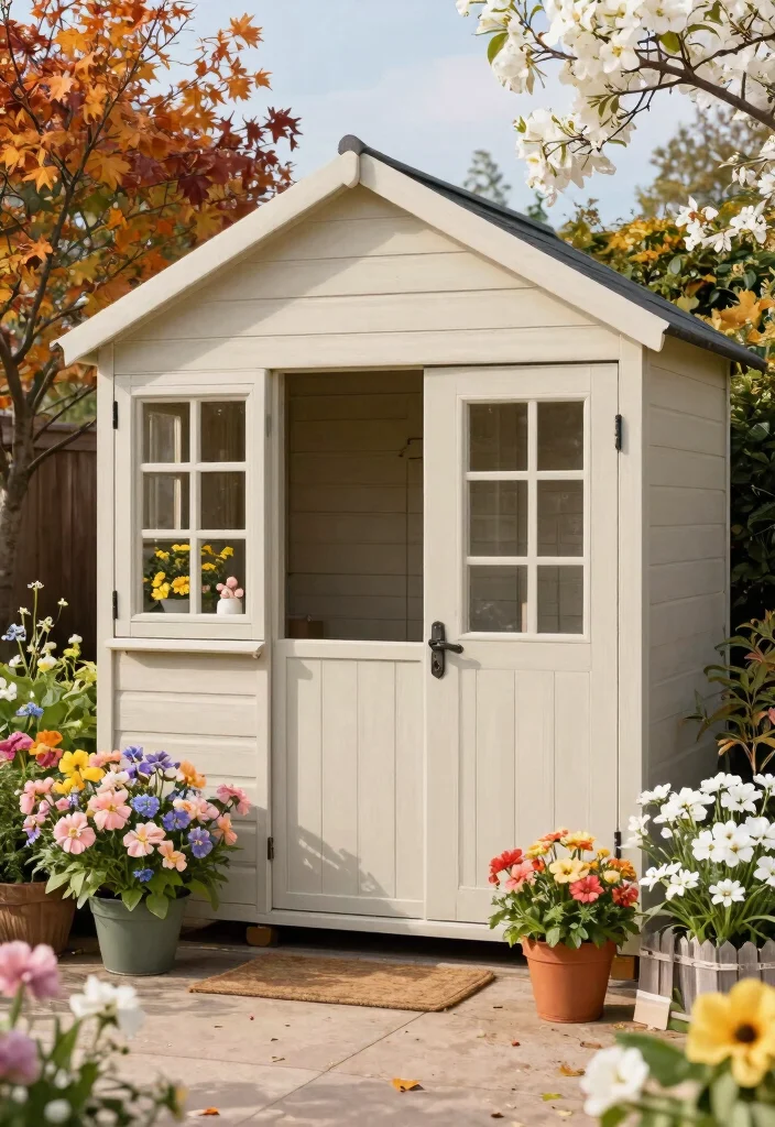 13 Vibrant Flower Garden Shed Ideas for Every Season 61 13 Vibrant Flower Garden Shed Ideas for Every Season 11. Seasonal Color Themes 0