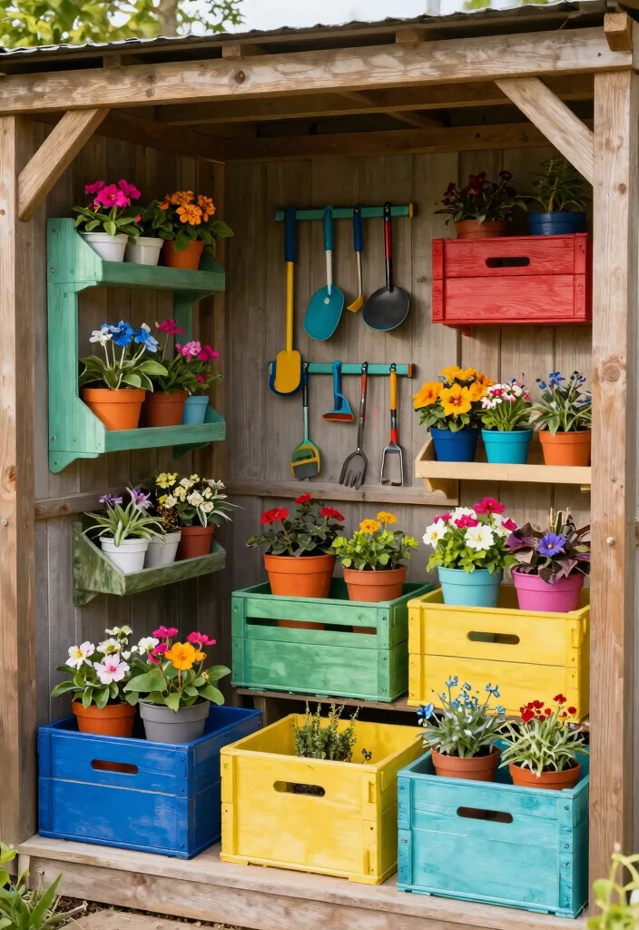 13 Vibrant Flower Garden Shed Ideas for Every Season 63 13 Vibrant Flower Garden Shed Ideas for Every Season 13. Gardening Tool Organizers 0