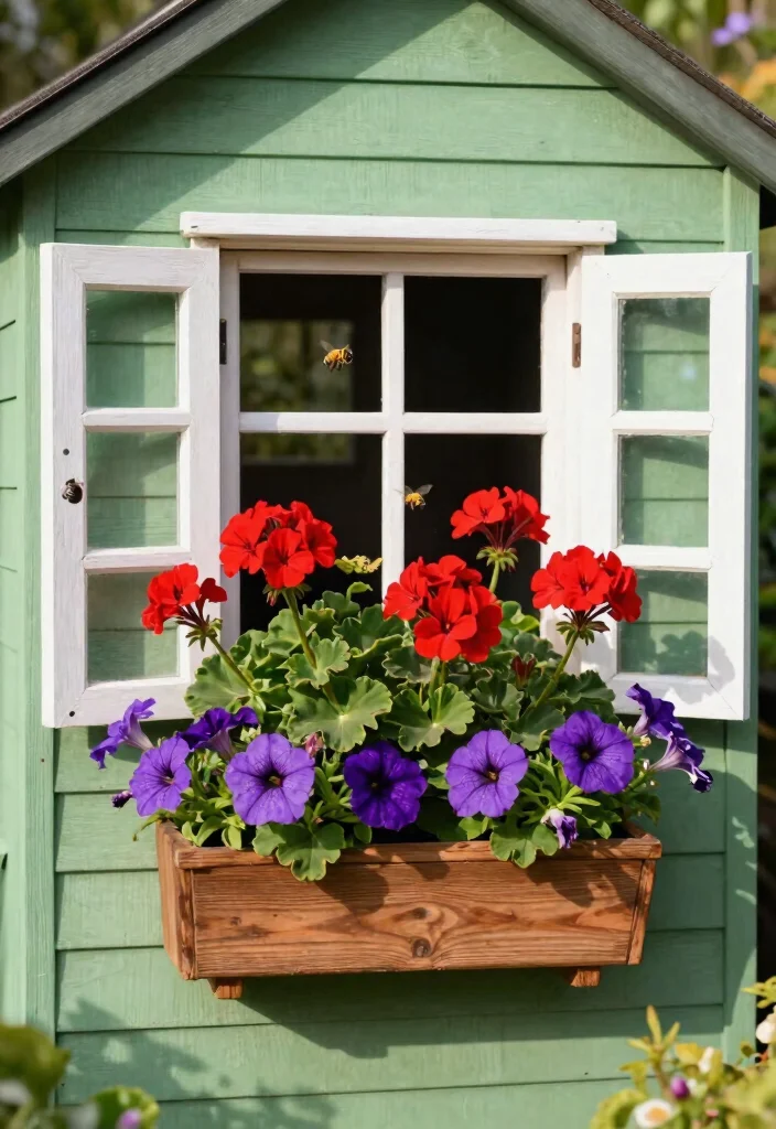 13 Vibrant Flower Garden Shed Ideas for Every Season 13 13 Vibrant Flower Garden Shed Ideas for Every Season 3. Window Box Wonders 0