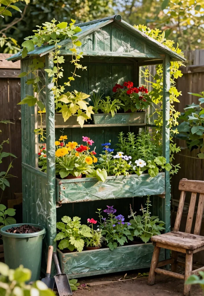 9 Space Saving Lean To Garden Shed Ideas for Small Yards 2. Vertical Garden Shed 0