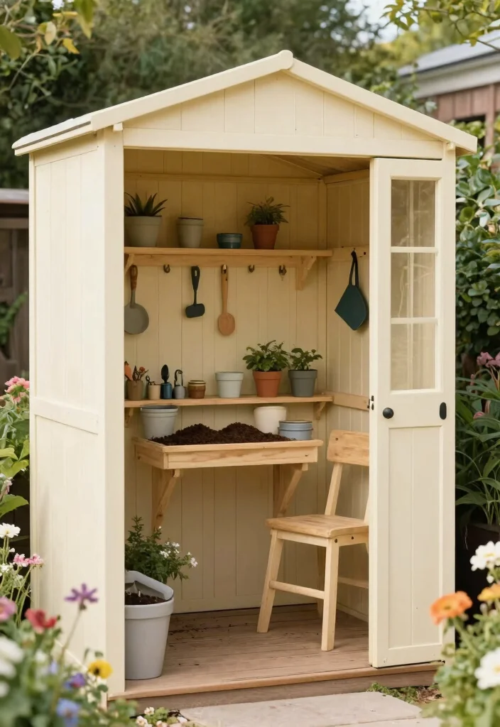 9 Space Saving Lean To Garden Shed Ideas for Small Yards 5. Multi Functional Shed 0