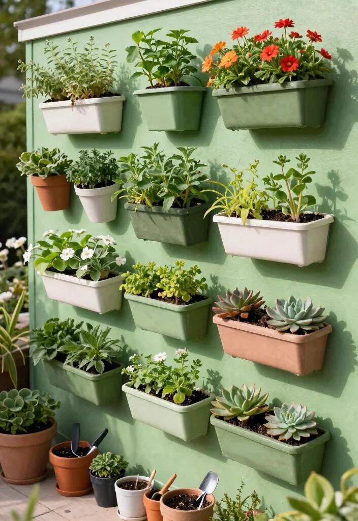10 Beautiful Outdoor Planter Ideas Patio Lovers Want 1. Vertical Wall Planters 0
