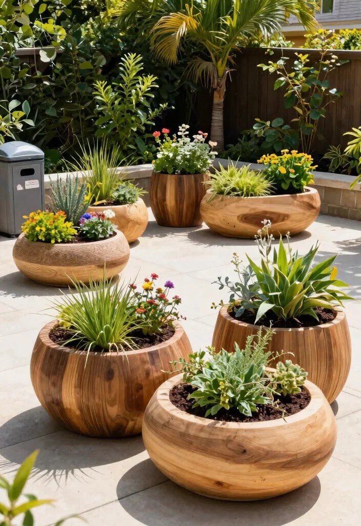 10 Beautiful Outdoor Planter Ideas Patio Lovers Want 10. Eco Friendly Planters 0