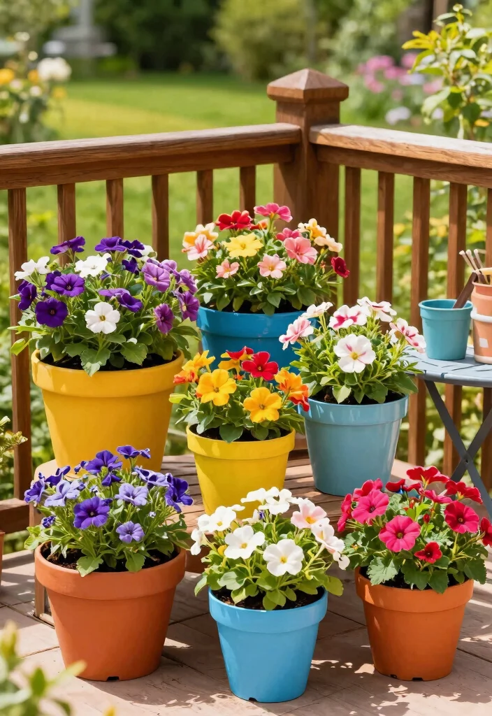 10 Beautiful Outdoor Planter Ideas Patio Lovers Want 6. Colorful Container Gardens 0