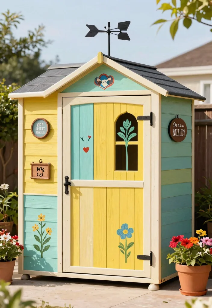 10 Best Garden Shed Exterior Ideas for Instant Curb Appeal 10. Personal Touch with Custom Details 0