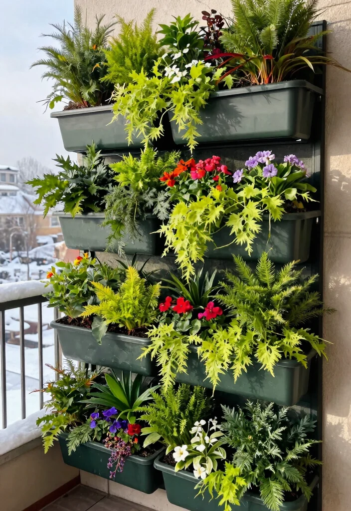10 Best Winter Outdoor Planter Ideas That Stay Green 4. Vertical Planters for Small Spaces 0