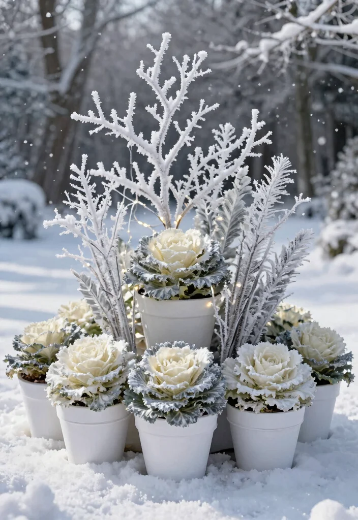 10 Best Winter Outdoor Planter Ideas That Stay Green 5. Themed Planter Displays 0