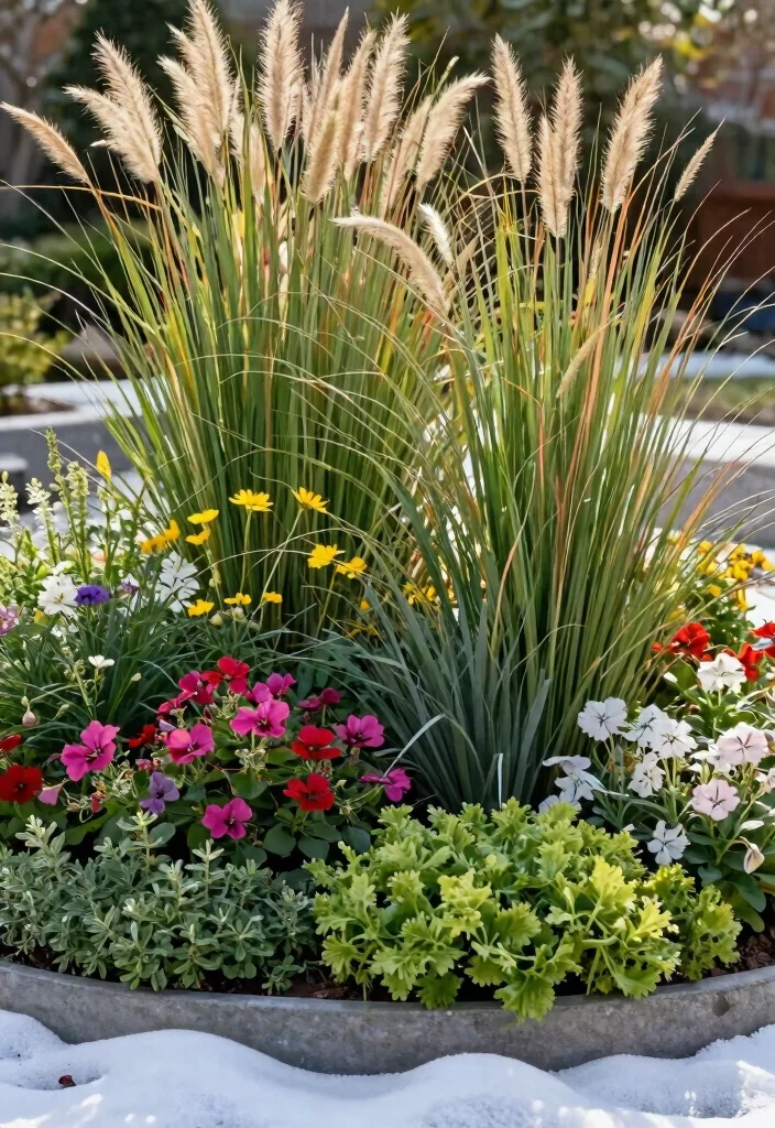 10 Best Winter Outdoor Planter Ideas That Stay Green 7. Layering for Depth 0