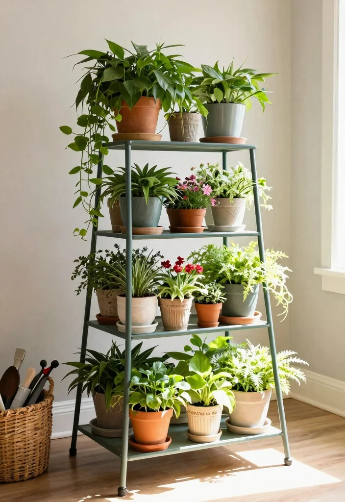 10 Charming Vintage Plant Stand Ideas Antique Flair 10. Multi Tiered Plant Stand 0