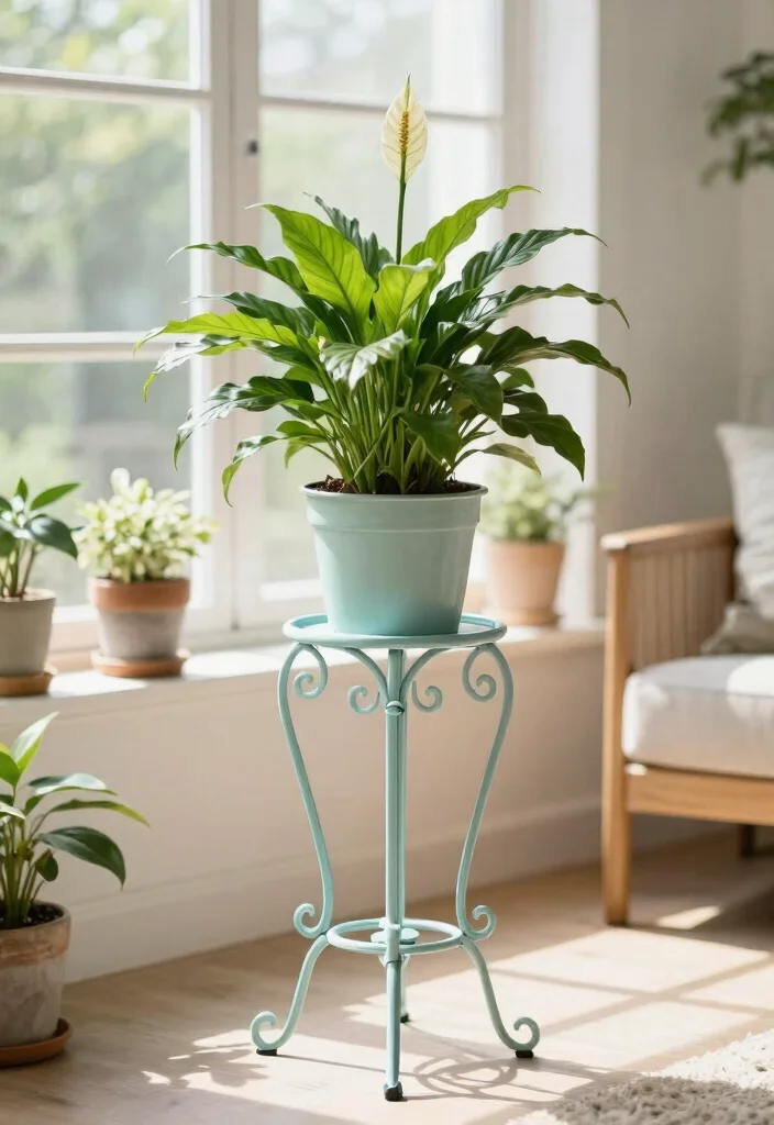 10 Charming Vintage Plant Stand Ideas Antique Flair 2. Antique Metal Plant Stand 0