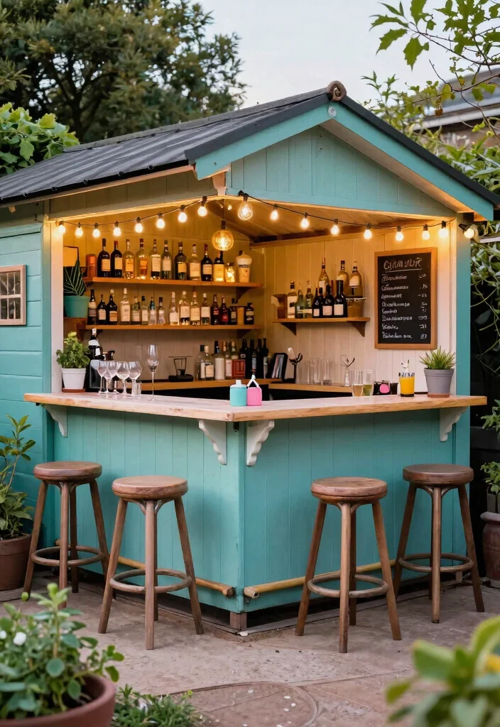 10 Clever Garden Shed Transformation Ideas to Repurpose Space 4. Outdoor Bar Sip and Relax 0