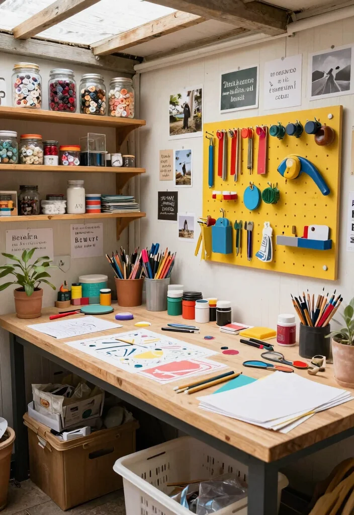 10 Clever Garden Shed Transformation Ideas to Repurpose Space 6. Crafting Corner A DIY Paradise 0