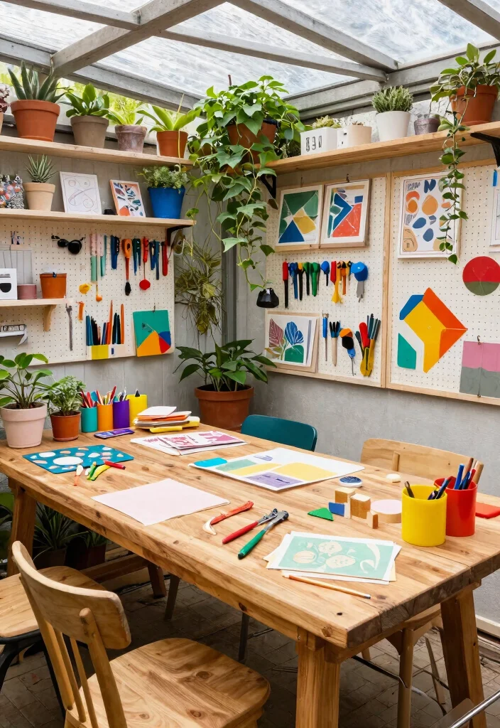 10 Empowering Garden Shed Ideas for Women and Creatives 4. Crafty Haven 0