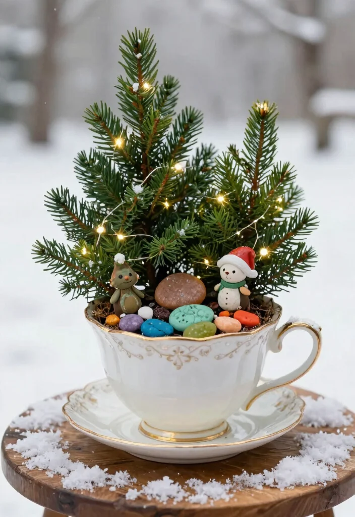 10 Lush Winter Outdoor Planter Ideas Evergreen Focus 9. Whimsical Fairy Garden Planters 0