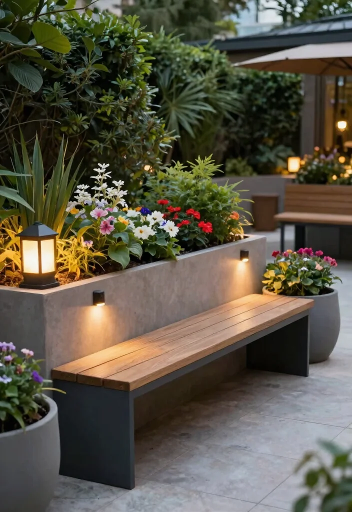 10 Modern Outdoor Planter Designs for a Polished Yard 10. Multi Functional Planters 0