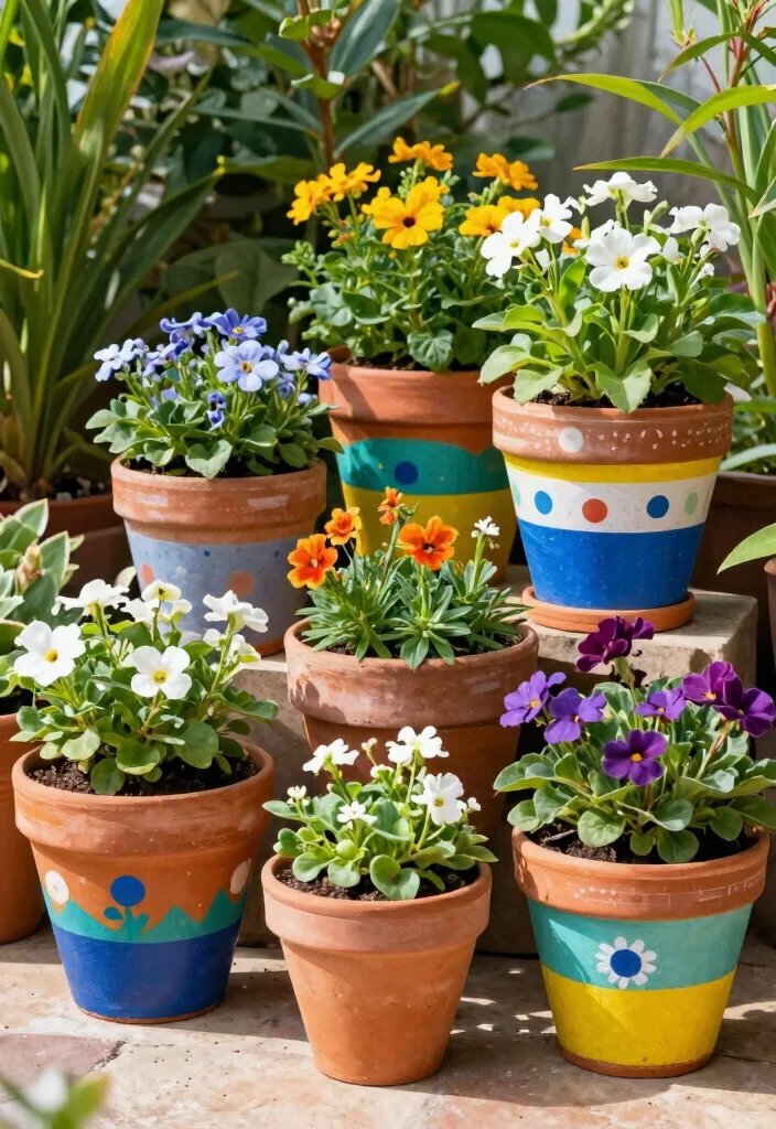 10 Modern Outdoor Planter Designs for a Polished Yard 5. Terracotta Pots with a Twist 0