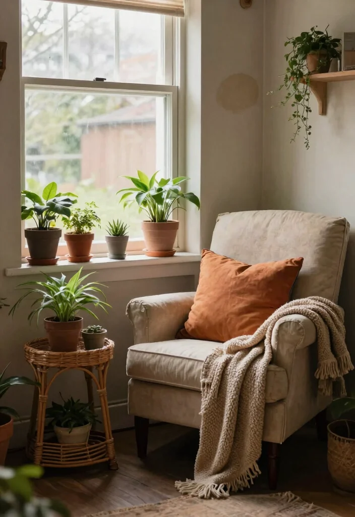 10 Natural Wicker Plant Stand Ideas for a Boho Vibe 7. Rustic Wicker Nook 0