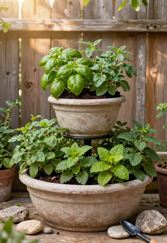 10 Professional Outdoor Planter Box Designs for Small Spaces 8. Tiered Herb Garden Planters 0