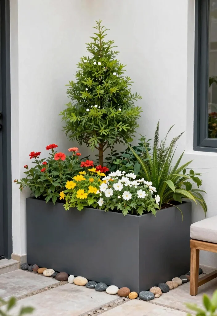 10 Professional Outdoor Planter Box Designs for Small Spaces 9. Creative Corner Planters 0