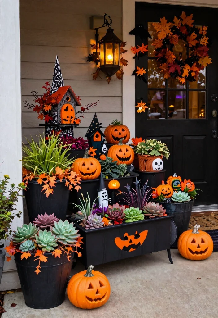 10 Spooky Outdoor Halloween Planter Ideas for Your Entrance Conclusion 0