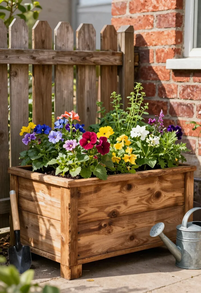 10 Warm Wood Planter Ideas for Outdoor Natural Aesthetic 1. Reclaimed Wood Planter Boxes 0