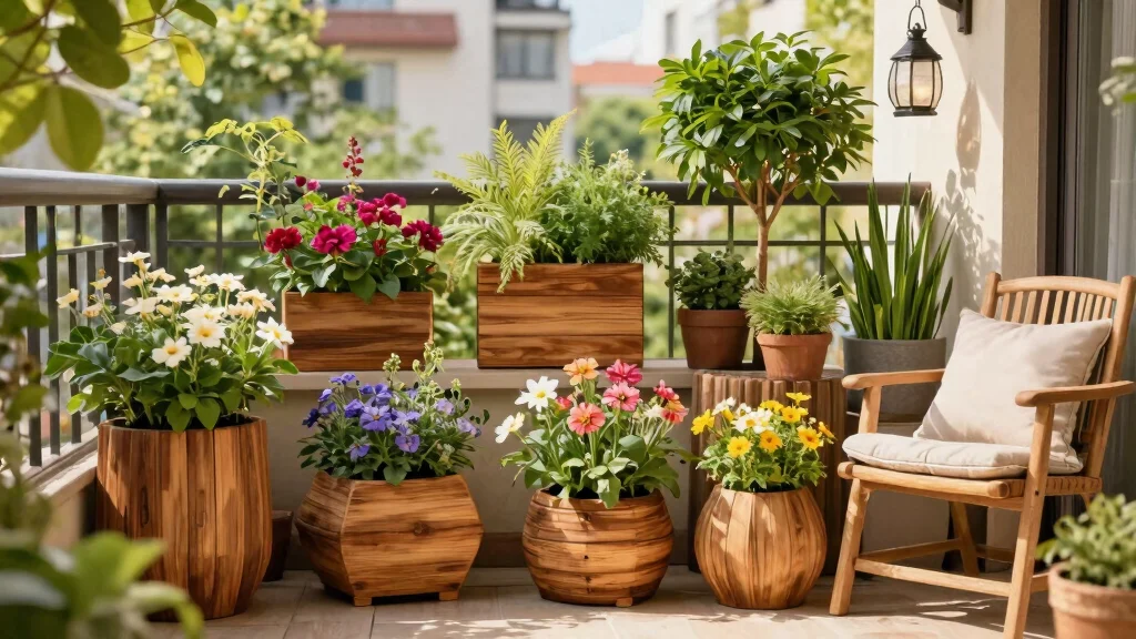 10 Warm Wood Planter Ideas for Outdoor Natural Aesthetic