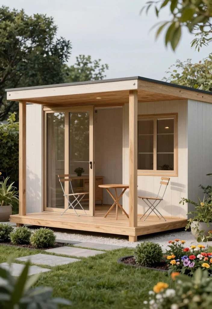 11 Beautiful Garden Shed with Porch Ideas Extra Comfort 2. Modern Minimalist 0