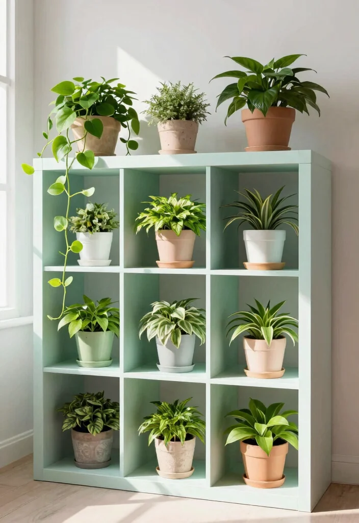 11 Best Ikea Plant Stand Ideas and Hacks for Your Home 1. The Kallax Planter 0