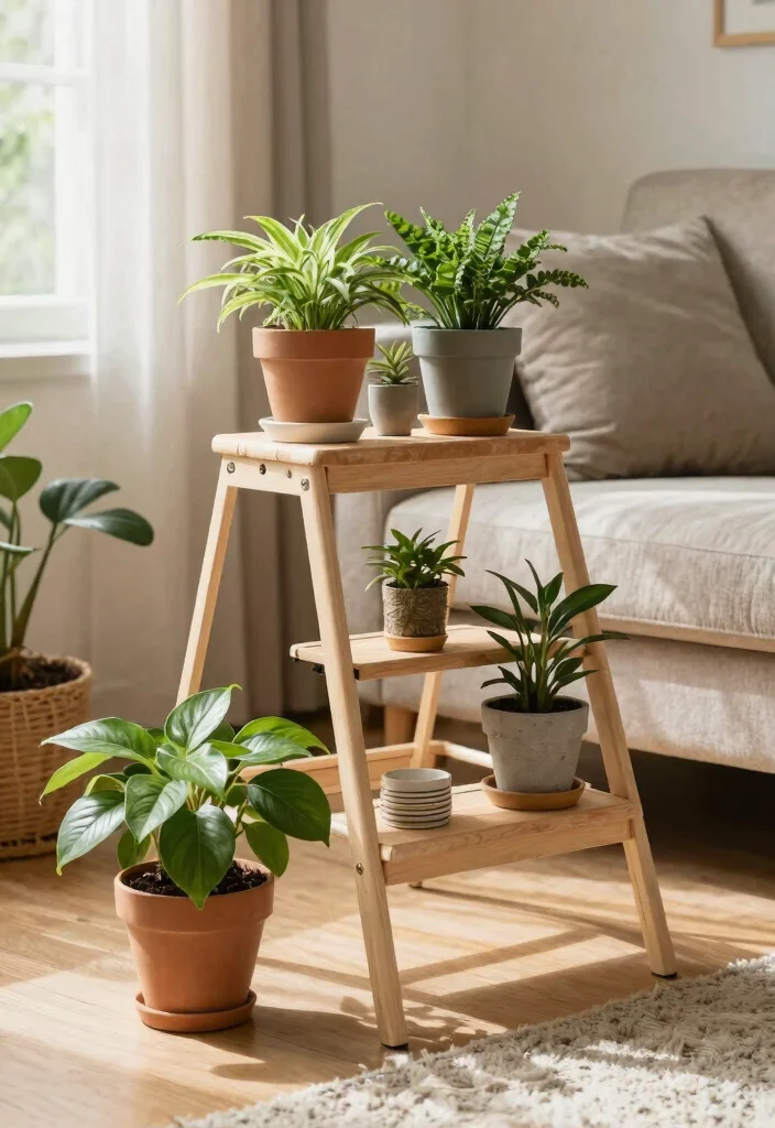11 Best Ikea Plant Stand Ideas and Hacks for Your Home 4. The SNDRUM Step Stool Strategy 0