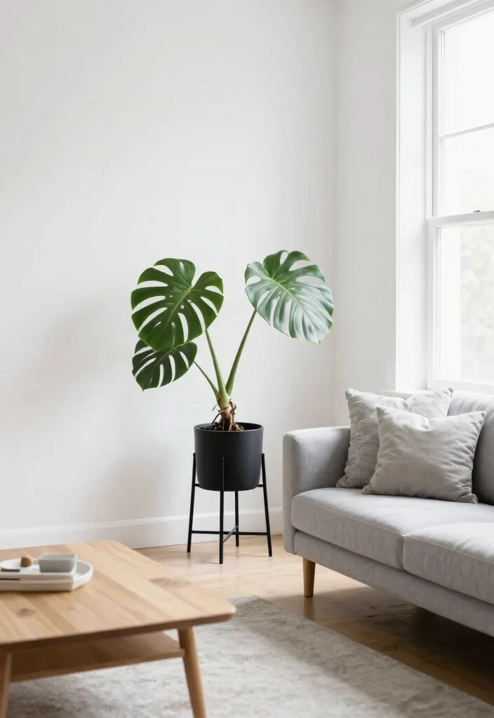 11 Best Living Room Plant Stand Ideas for Every Interior 4. Minimalist Plant Stands for a Modern Touch 0