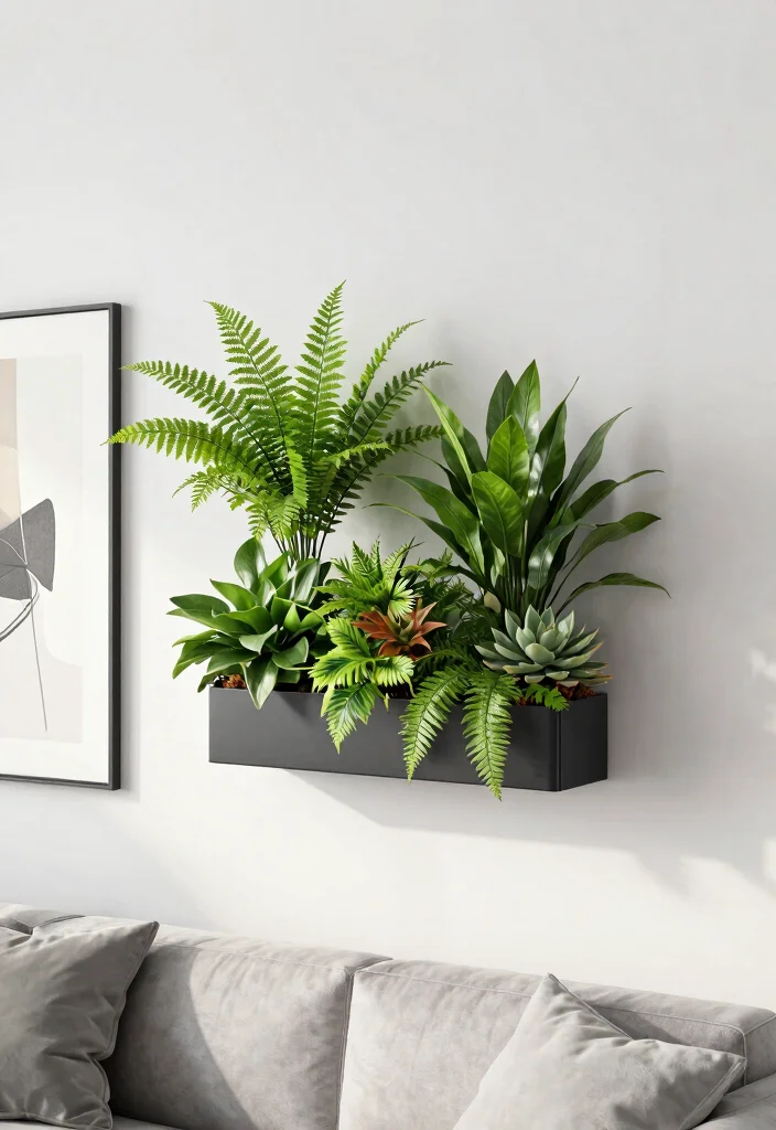 11 Best Living Room Plant Stand Ideas for Every Interior 9. Wall mounted Plant Holders 0