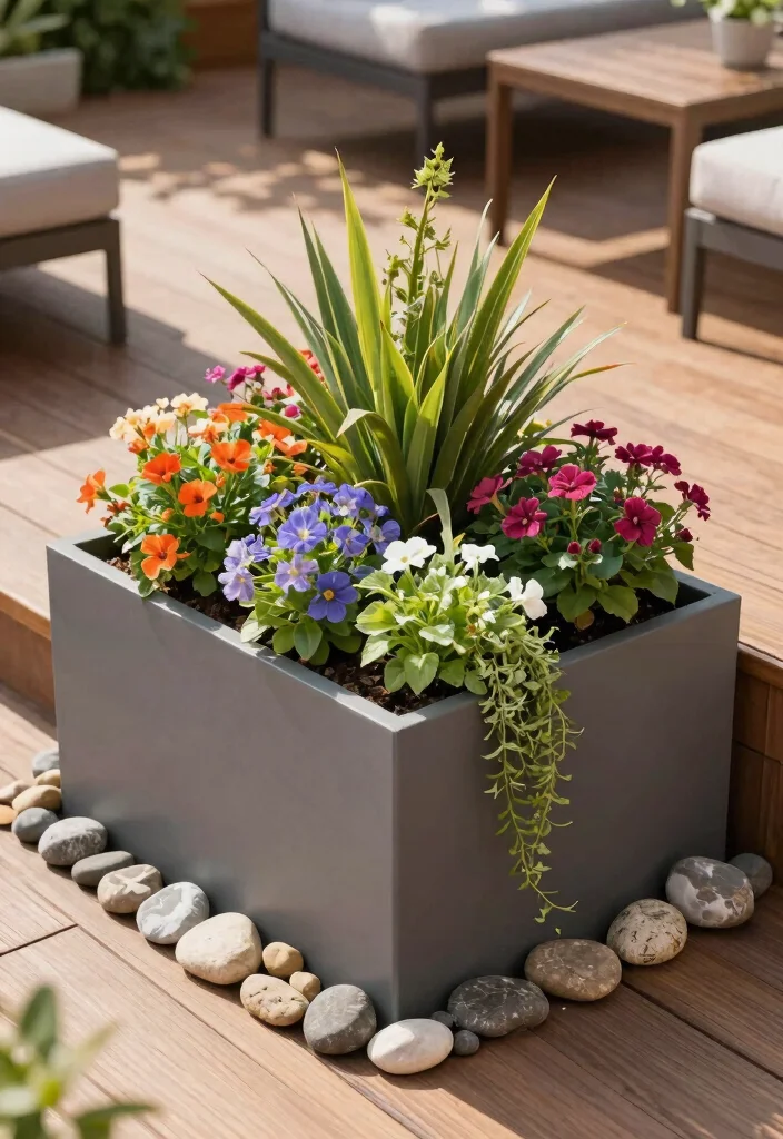 11 Best Outdoor Deck Planter Ideas for Summer Vibes 7. Compact Corner Planters for Maximizing Space 0
