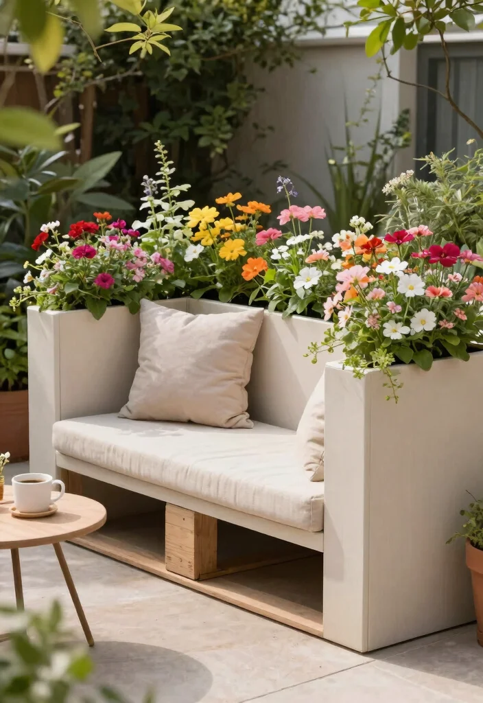 11 Best Outdoor Pallet Planter Ideas for Small Urban Spaces 7. Pallet Planter Bench 0