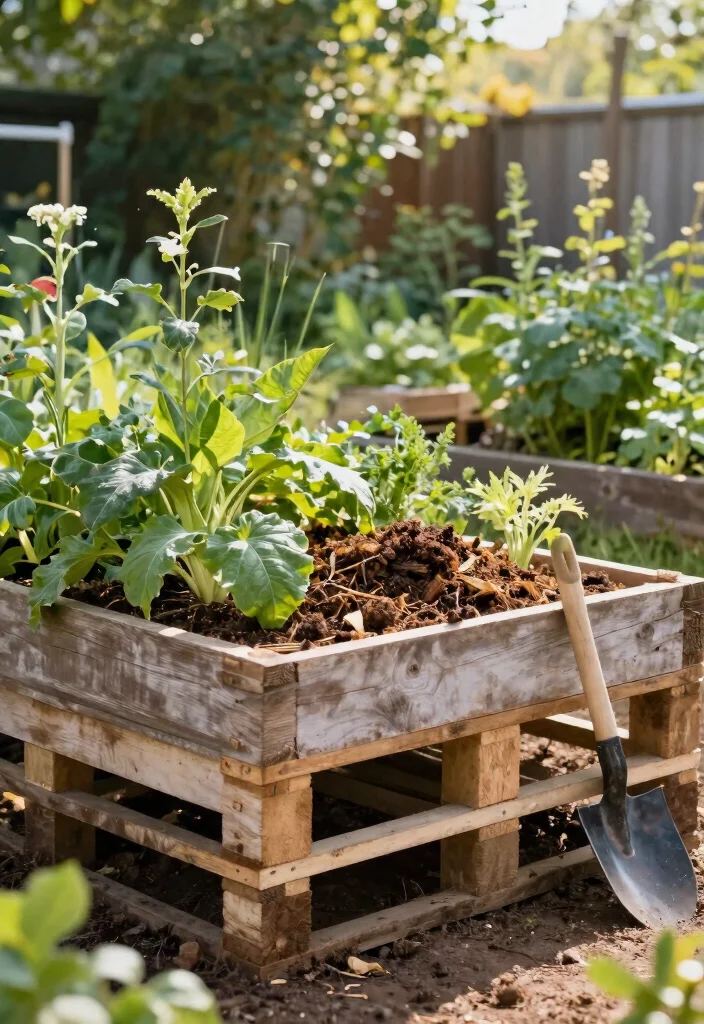 11 Best Outdoor Pallet Planter Ideas for Small Urban Spaces 9. Pallet Composter Planter 0