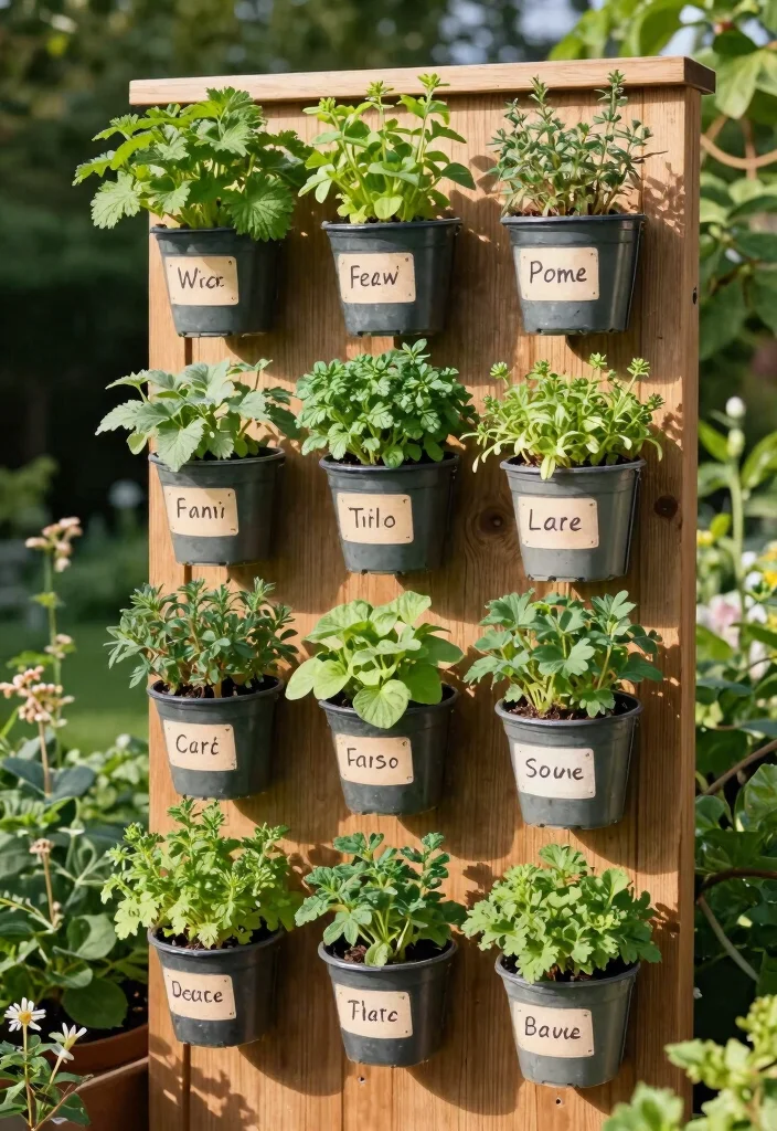 11 Brilliant Outdoor Wall Planter Ideas DIY Style 11. Vertical Herb Garden 0