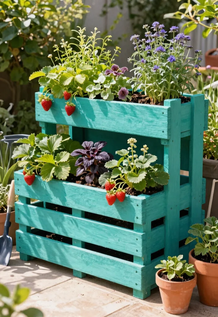 11 Brilliant Outdoor Wall Planter Ideas DIY Style 2. Vertical Pallet Gardens 0