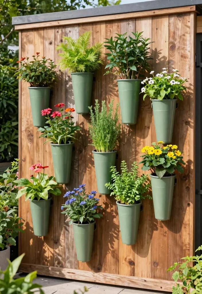 11 Brilliant Outdoor Wall Planter Ideas DIY Style 4. Vertical Tube Planters 0