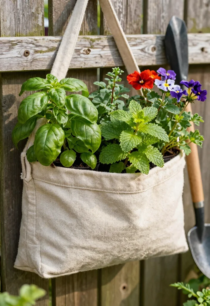 11 Creative Outdoor Wall Planter Ideas for Your Fence 1. Hanging Pocket Planters 0