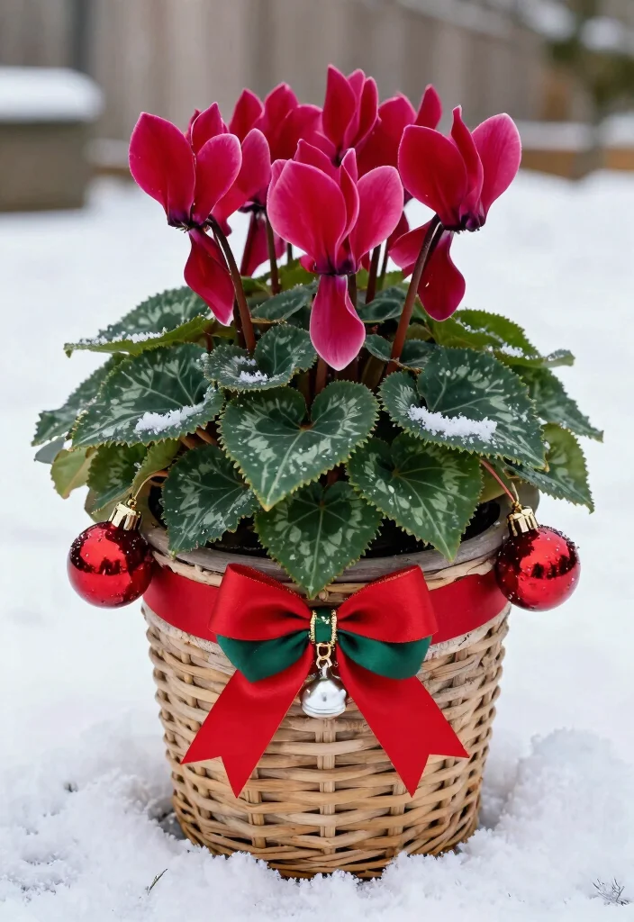 11 Festive Christmas Outdoor Planter Ideas for Holidays 8. Classic Red and Green Combo 0