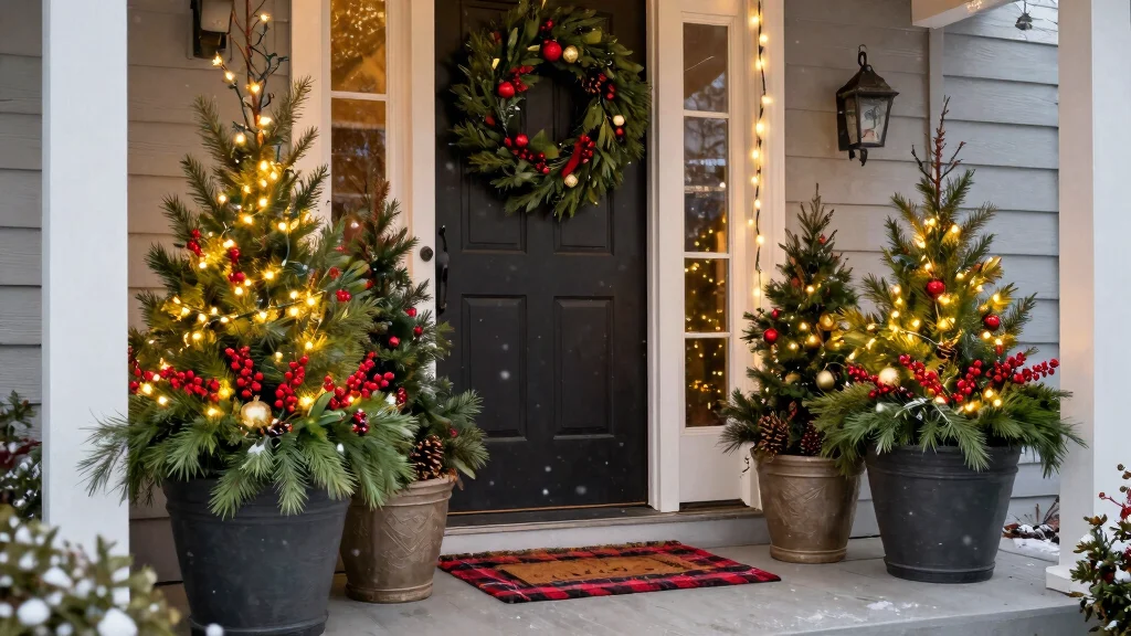 11 Festive Christmas Outdoor Planter Ideas for Holidays