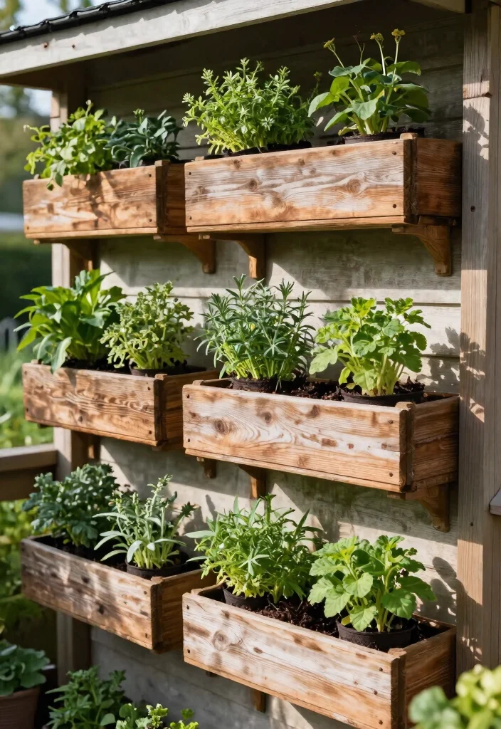 11 Genius Garden Shed Organization Ideas to End the Clutter 8. Vertical Planter Wall 0