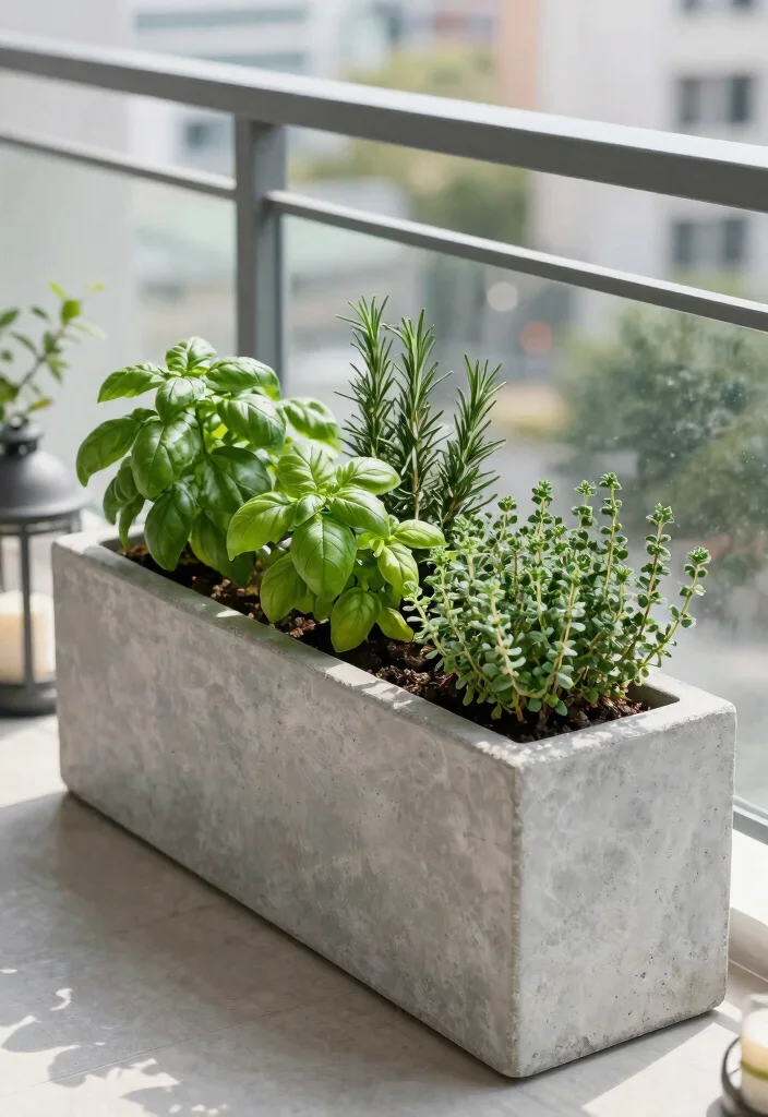 11 Industrial Concrete Planter Concepts Outdoor Minimalist 4. Concrete Trough Planters 0