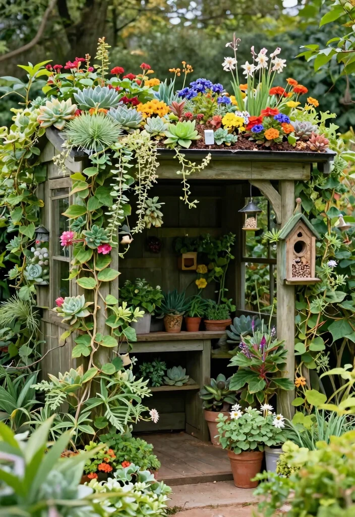 11 Magical Fairy Garden Shed Ideas So Whimsical 4. Natures Wonderland Shed 0