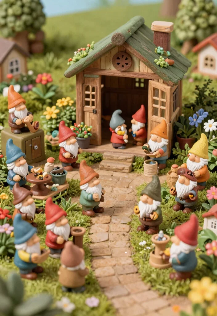 11 Magical Fairy Garden Shed Ideas So Whimsical 9. Gnome Village Shed 0