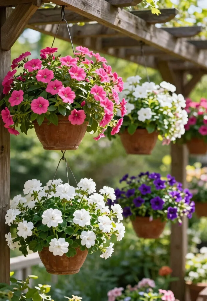 11 Refreshing Spring Outdoor Planter Ideas for New Blooms 3. Hanging Baskets 0