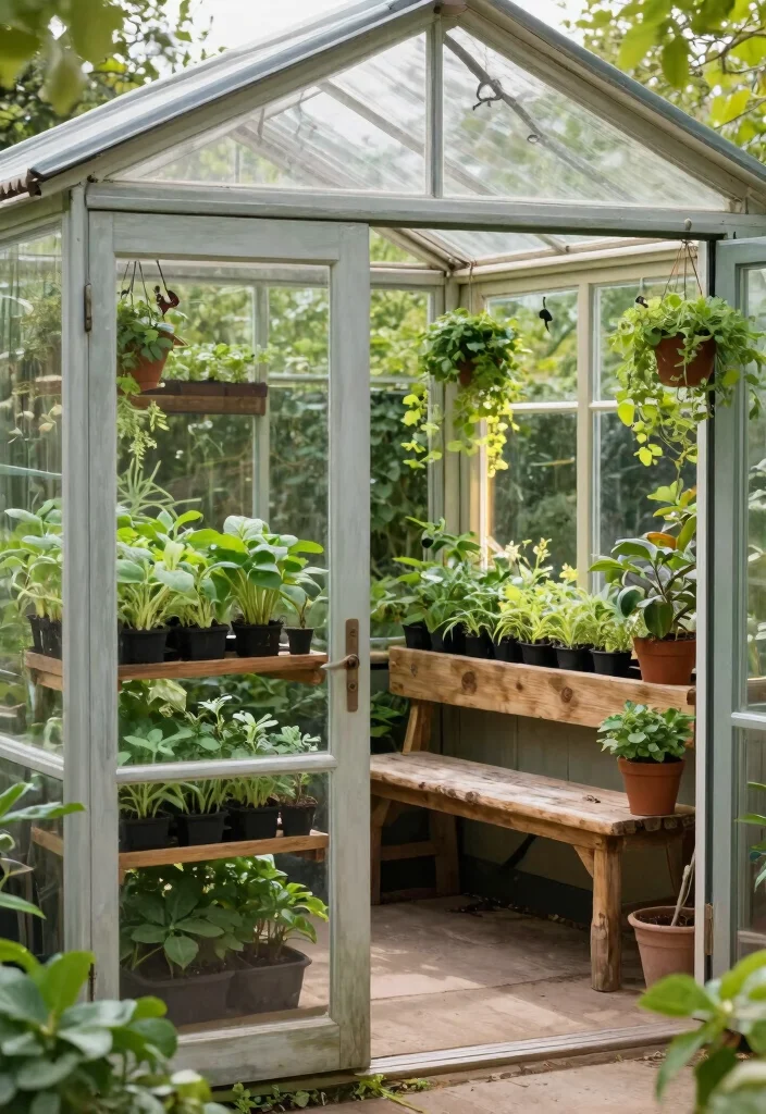 11 Romantic Shabby Chic Garden Shed Ideas for Your Yard 10. Greenhouse Features 0