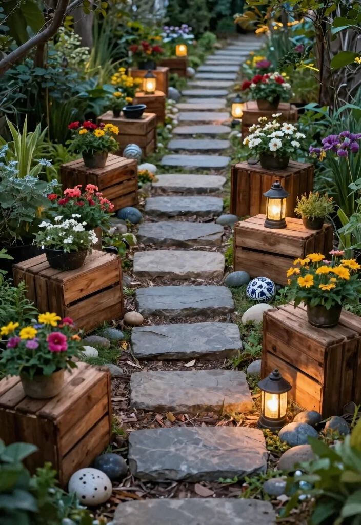 11 Rustic Crate Plant Stand Ideas DIY Projects 10. Crate Garden Isle 0