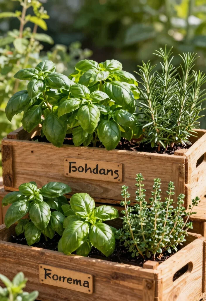 11 Rustic Crate Plant Stand Ideas DIY Projects 11. Crate Herb Garden 0